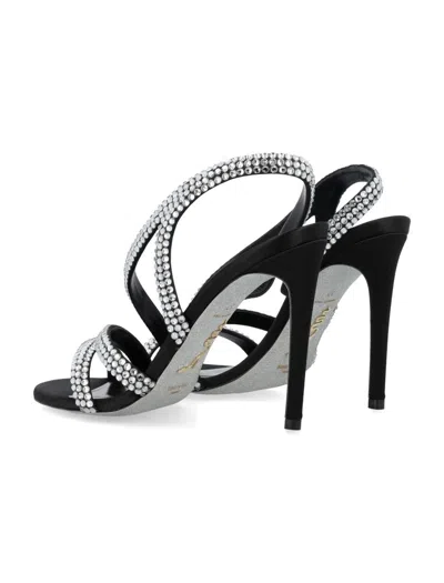 René Caovilla Juniper Décolleté In Black Crystal