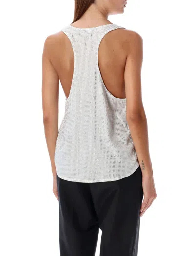 Retroféte Retrofête Whitney Crystal Tank Top In White