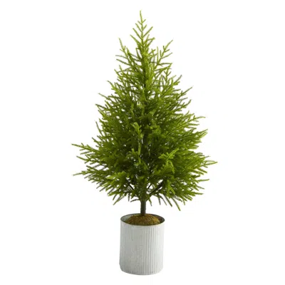Homplanti 49" Norfolk Island Pine "natural Look" Artificial Tree