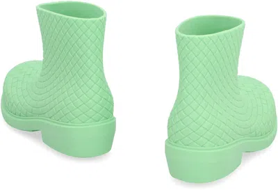 Bottega Veneta Woman Ankle Boots Light Green Size 8 Rubber In Green