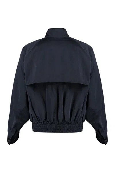 Shop Bottega Veneta Nylon Windbreaker-jacket In Blue