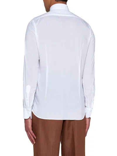 Shop Tagliatore Shirts In Beige