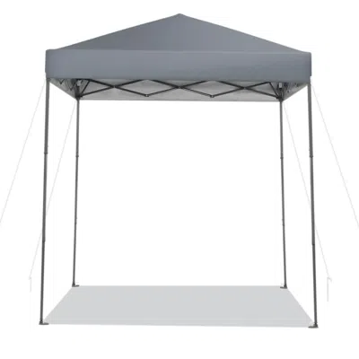 Hivvago 6.6 X 6.6 Feet Outdoor Pop-up Canopy Tent With Upf 50+ Sun Protection-gray