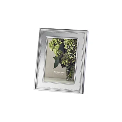 Vera Wang For Wedgwood Vera Wang Grosgrain Picture Frame 5x7in Silver