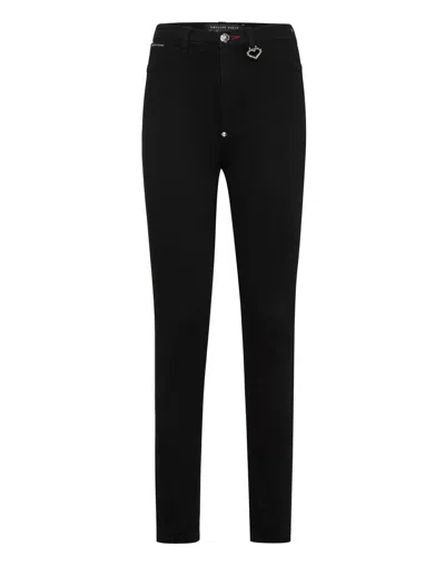 Philipp Plein Super High Waist Jegging  Tm In Multi