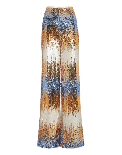 Philipp Plein High Waist Trousers Pailletes Gothic Plein In Multi