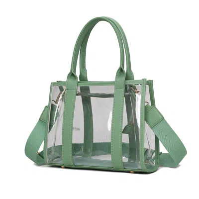 Mkf Collection By Mia K Tatiana Clear Women's Tote Bag By Mia K In Green