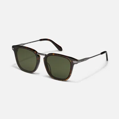 Quay Jackpot Remixed In Dark Tortoise,green Polarized