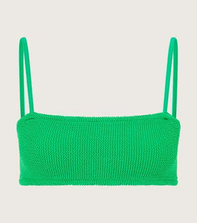 Hunza G Gigi Bikini Top In Emerald