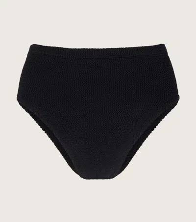 Hunza G High Waist Bikini Bottom In Black