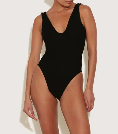 Hunza G Sadie Swim One-piece Swimsuit In Black