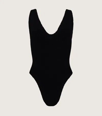 Hunza G Sadie Swim One-piece Swimsuit In Black