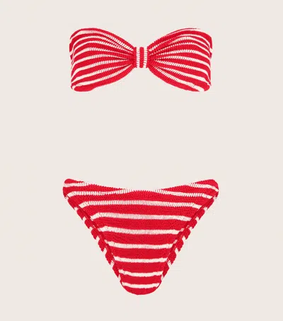 Hunza G Jean Bikini In Red/white