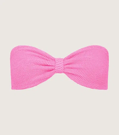 Hunza G Jean Bikini Top In Bubblegum