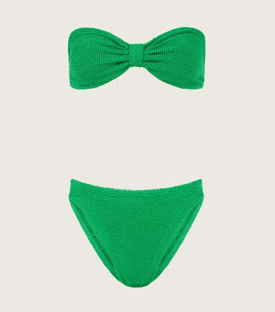 Hunza G 'jean' Bikini Set In Emerald