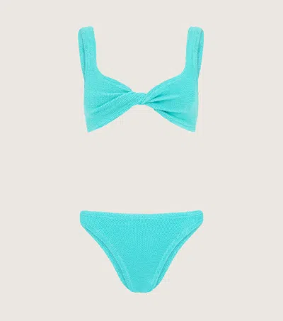 Hunza G Jamie High-rise Bikini In Aqua