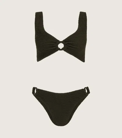 Hunza G Hallie Bikini Set In Brown