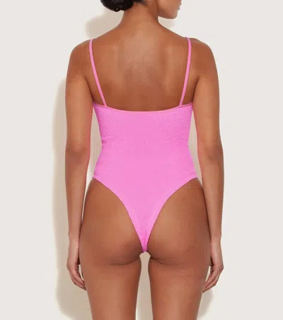 Hunza G Petra One-piece Swims In Bubblegum