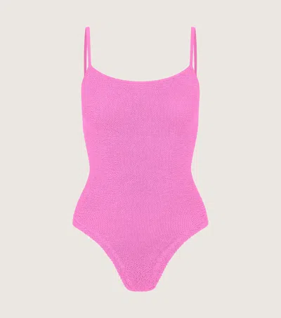 Hunza G Petra One-piece Swims In Bubblegum