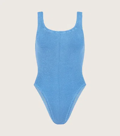 Hunza G Square Neck Swim In Blue