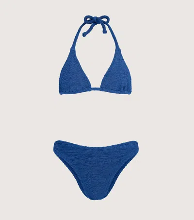 Hunza G Tammy Bikini In Metallic Denim