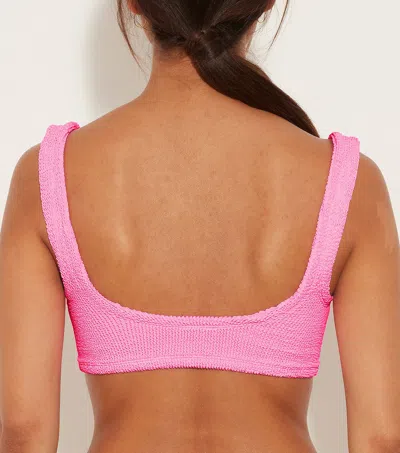 Hunza G Xandra Bikini Top In Bubblegum