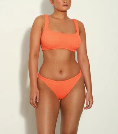 Hunza G Xandra Bikini Top & Bottoms Set In Orange
