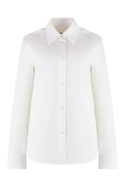Jil Sander "oversized Shirt With Double In White