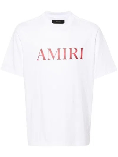 Shop Amiri Men's  Core Gradient T-shirt T-shirt In Whitered