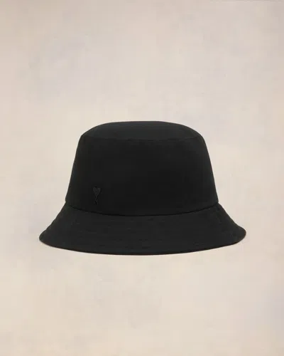 Ami Alexandre Mattiussi Reversible Ami De Coeur Bucket Hat Black Unisex