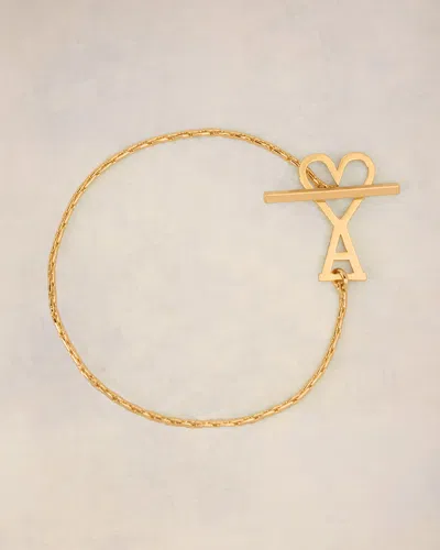 Ami Alexandre Mattiussi Ami De Coeur Chain Bracelet Gold