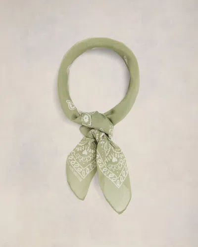 Ami Alexandre Mattiussi Ami De Coeur Bandana Scarf Green Unisex