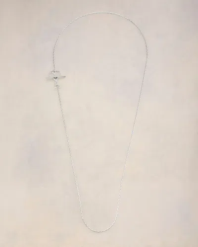 Ami Alexandre Mattiussi Ami De Coeur Chain Necklace Silver
