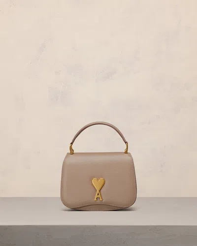 Ami Alexandre Mattiussi Ami Paris Logo Plaque Foldover Top Shoulder Bag