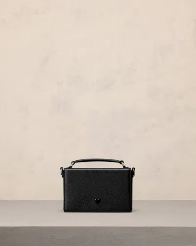 Ami Alexandre Mattiussi Green Leather Ami De Coeur Lunch Box Bag Green