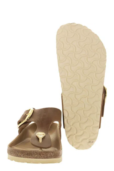 Birkenstock Thong Strap Open-toe Sandals In Cognac