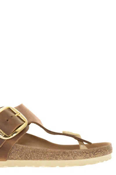 Birkenstock Thong Strap Open-toe Sandals In Cognac
