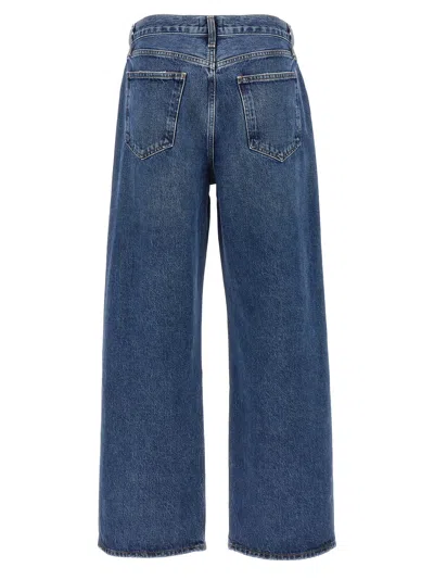 Agolde Harper Jeans Mid Rise Relaxed Straight Jeans Echo