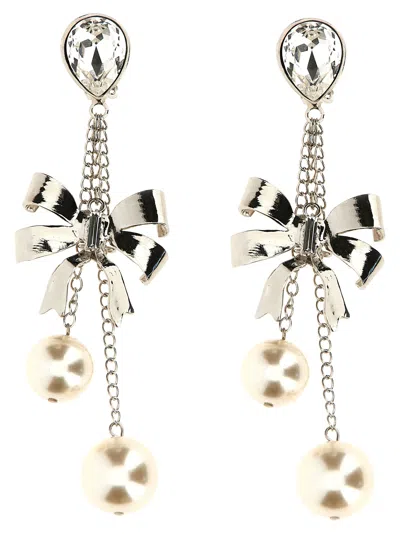 Shop Alessandra Rich 'bow' Earrings