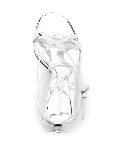 Alexander Mcqueen Twisted Armadillo 95mm Patent Sandals