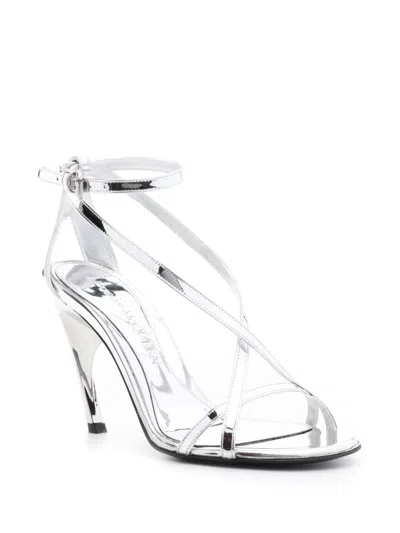 Alexander Mcqueen Twisted Armadillo 95mm Patent Sandals