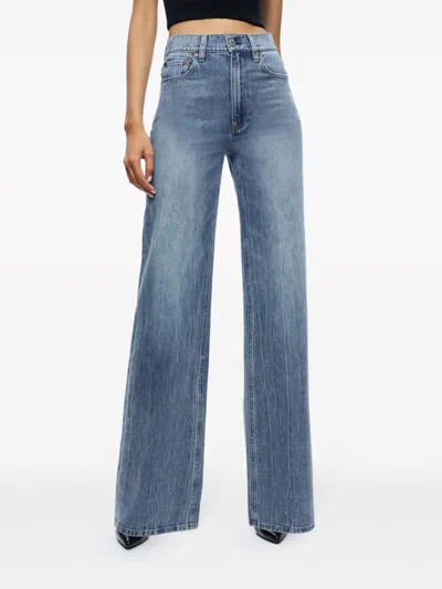 Shop Alice And Olivia Alice + Olivia Weezy Flare Leg Jeans