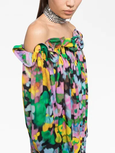 Az Factory With Lutz Huelle Off Shoulder Short Dress
