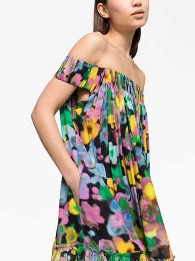 Az Factory With Lutz Huelle Off Shoulder Midi Dress