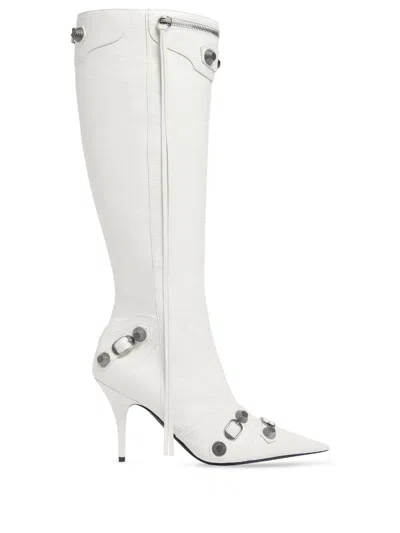 Shop Balenciaga Le Cagole Leather Boots