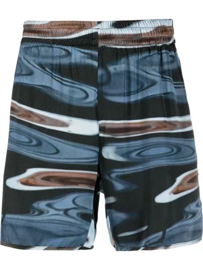 Blue Sky Inn Graphic Print Track Shorts