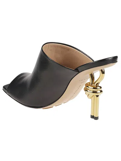 Bottega Veneta Black Open Toe Sandals