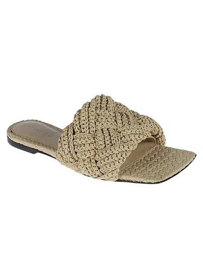 Bottega Veneta Logo Logo Flat Bottom Flip-flops