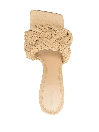 Bottega Veneta Lido 90 Raffia Intrecciato Mule