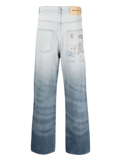 Botter Crystal Embellished Wide Leg Jeans